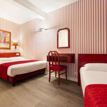 Masion du Pré - Chambre double à lits jumeaux - Copyright Arnaud Laplanche