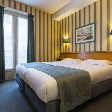 Masion du Pré - Chambre double à lits jumeaux - Copyright Arnaud Laplanche