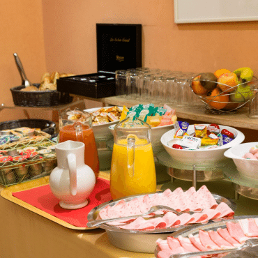 Résidence du Pré - le buffet petit-déjeuner